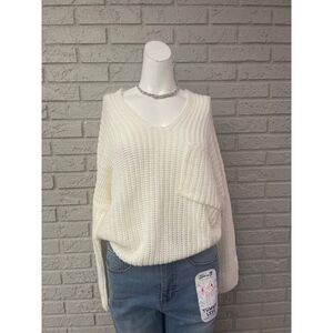 Full Circle Trends Oversized Cream Sweater Size M NWT